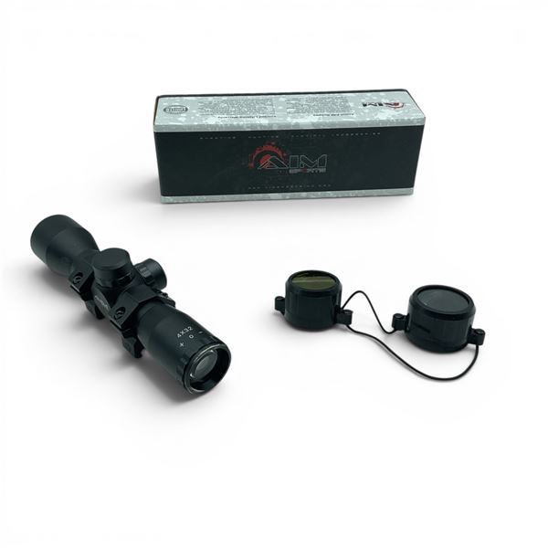 AIM Sport 4x32mm Compact Scope With Mill-Dot Reticle