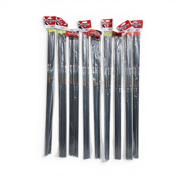 Victory Archery Assorted VAP Arrow Shafts and Nocks, Approx 108 Qty
