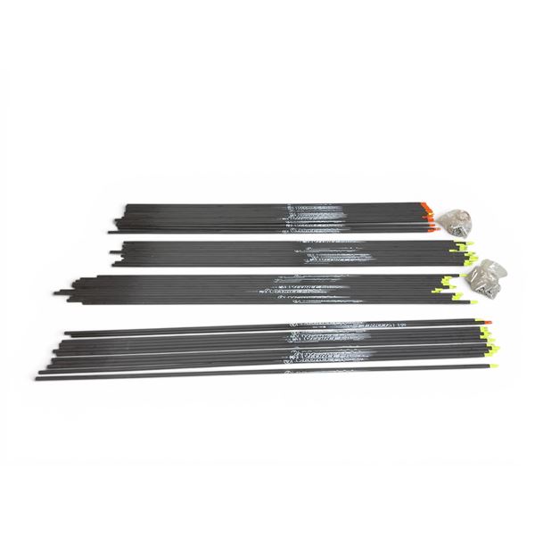 Victory Archery Assorted VForce HV Arrow Shafts with Nocks, Approx 52 Qty