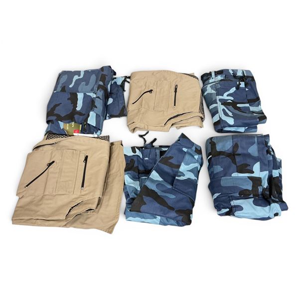 Parklands Duty BDU Vest Size XLg Regular X 2 and Pants Size 2XLg Regular X 4 Qty