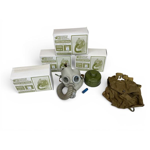 Evirstar Defense Products Child Gas Mask Model PDF-D Size L X 4 Qty