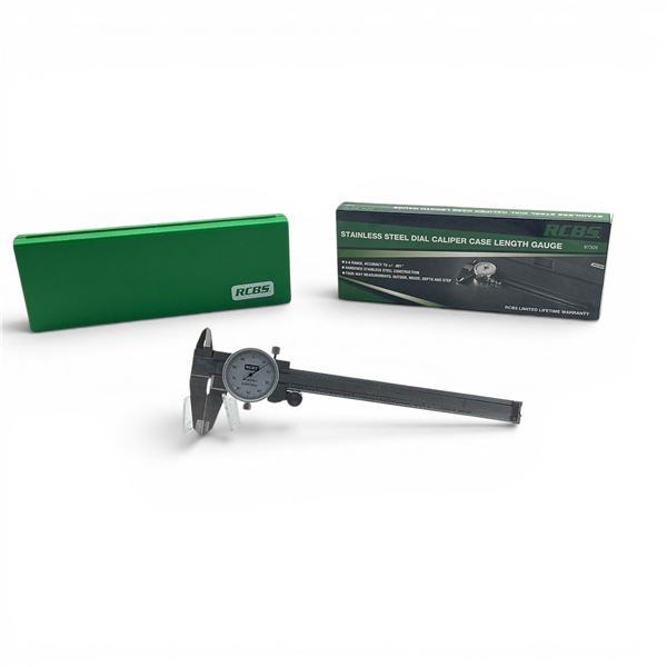 RCBS Stainless Steel Dial Caliper Case Length Gauge, New