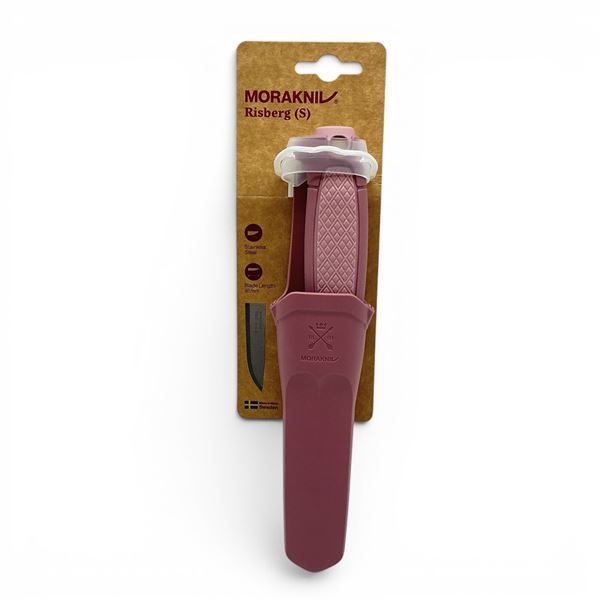 Morakniv Risberg(s) 3.5" Fixed Blade Knife, Pink
