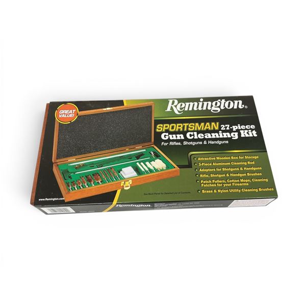 Remington Sportsman Universal Gun Cleaning Kit, 27 Pc