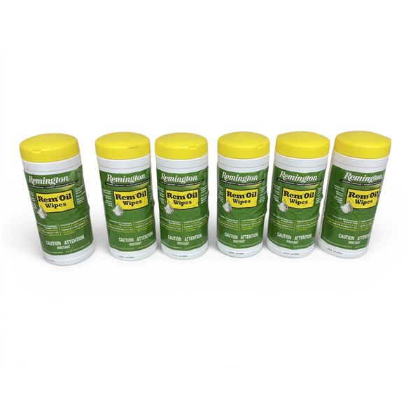 Remington Rem Oil Wipes 60 Pack Containers X 6