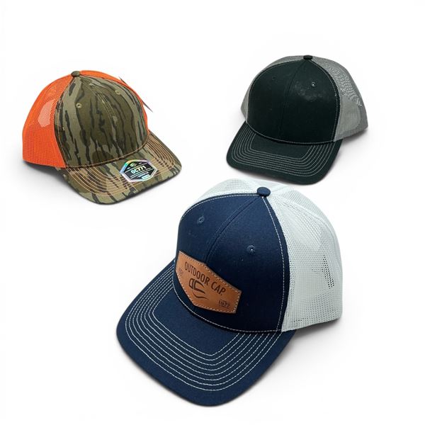 Hat, Adjustable Mesh Back x 3