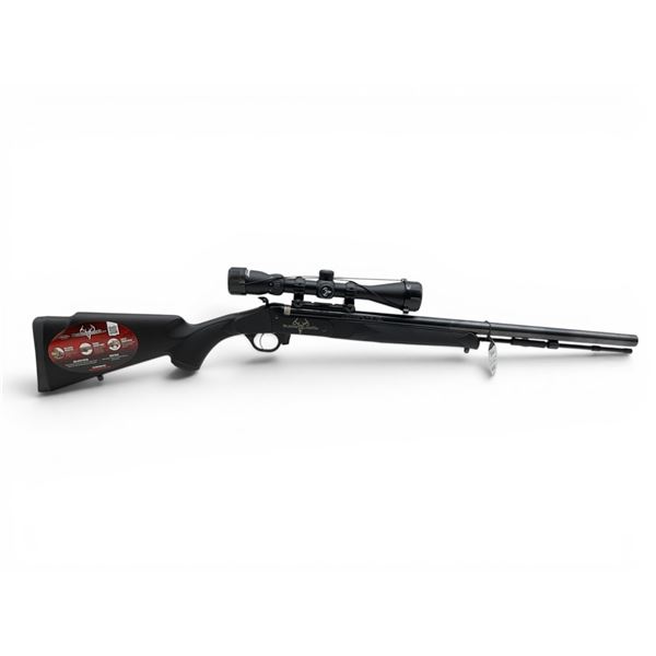 Traditions Buckstalker XT .50Cal Single Shot Black Powder Rifle Black 24" Barrel With 3-9X40 Scope,