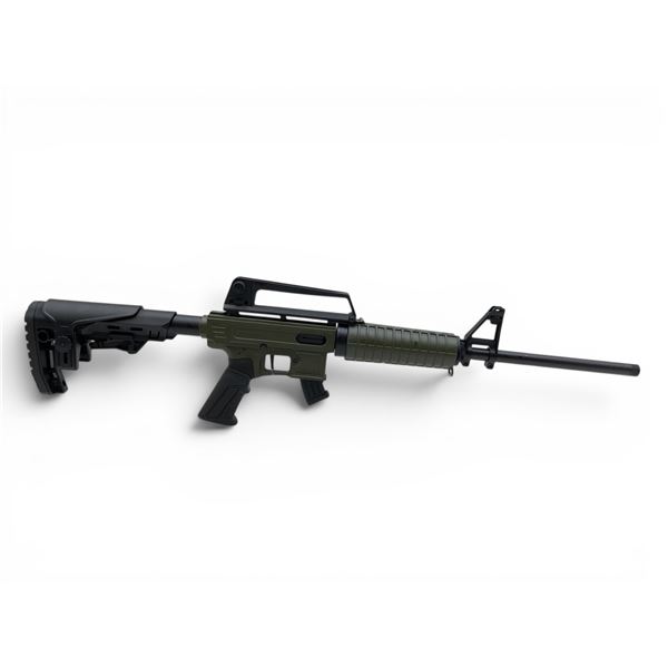 Derya TM22 Feather Semi Auto Rifle 22LR 18″ Threaded Barrel Green And Black Adjustable Stoc