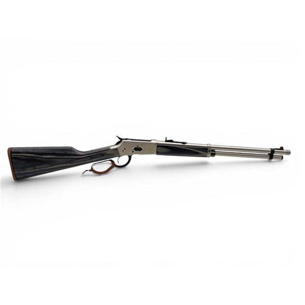 Canuck Wrangler Jurassic Brushed Nickel Lever Action Rifle .44 Magnum 18.5" Barrel Laminate Stk, New