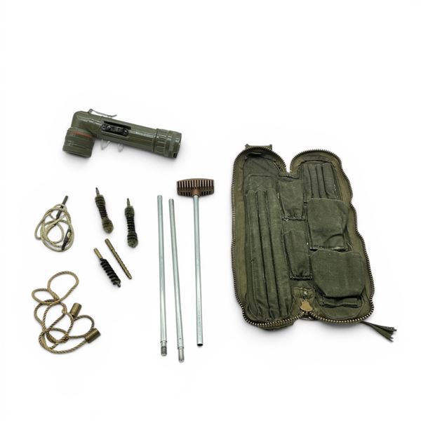Military Style MX-212/V Flashlight and Cleaning Accessories