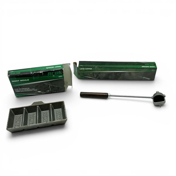 RCBS Cast Iron Ingot Mold and Lead Dipper