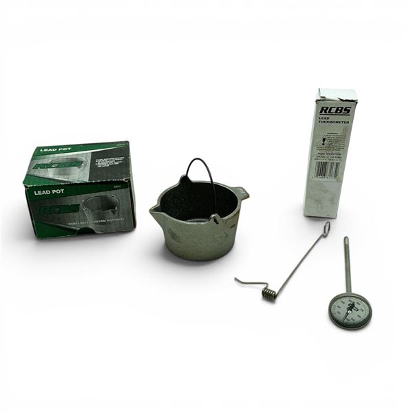 RCBS Lead Pot and Lead Thermometer