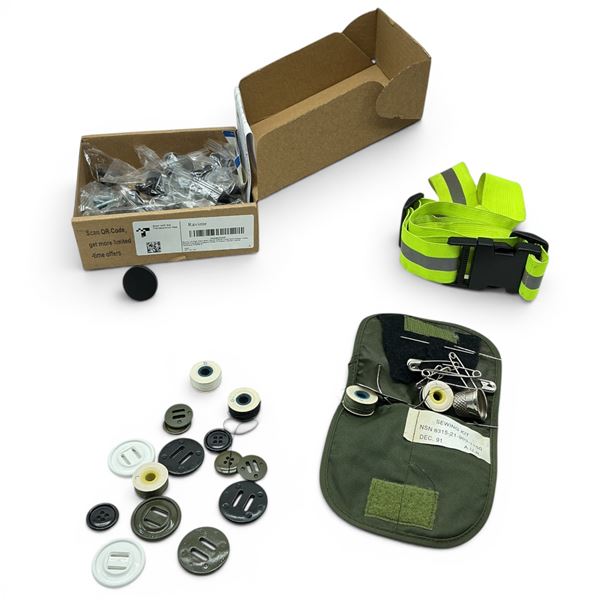 Ravinte Cabinet Hardware Knobs, Sewing Thread with Buttons, Reflective Belt