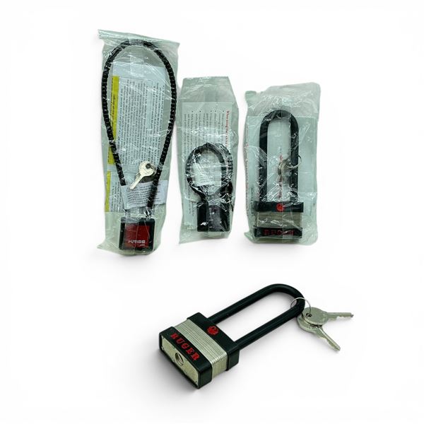 Assorted Locks X 4 Qty