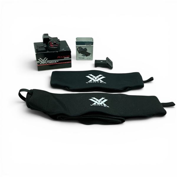 Vortex Razor Red Dot Optic and Razor Offset Mount, Vortex Scope Covers X 2 (not for this optic)