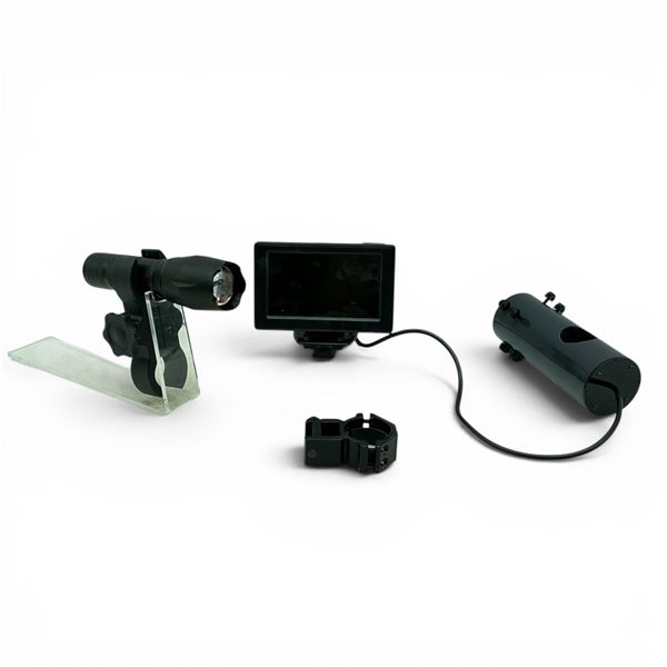 Flashlight with Clamp, Ring, Display