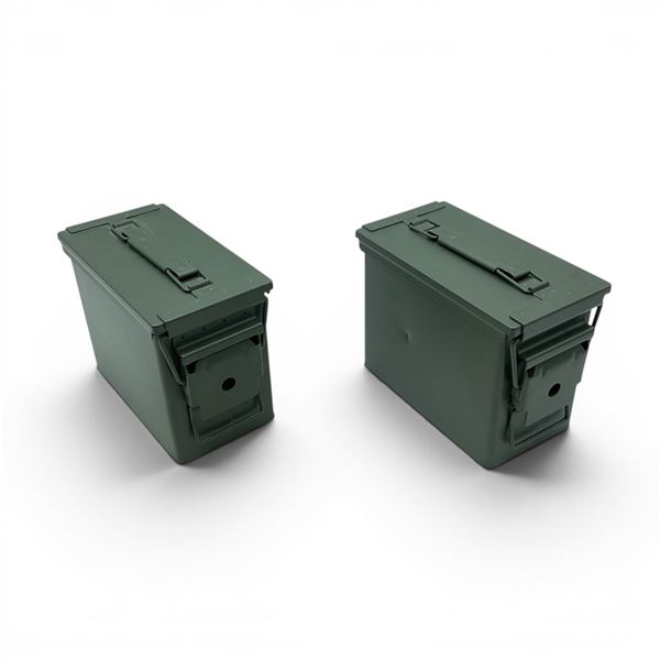 Small Ammo Can, 6 1/2" X 5" X 3 1/2" X 2 Qty, ODG