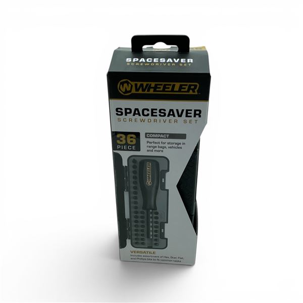 Wheeler 36 Piece Compact Spacesaver Screwdriver Set, New