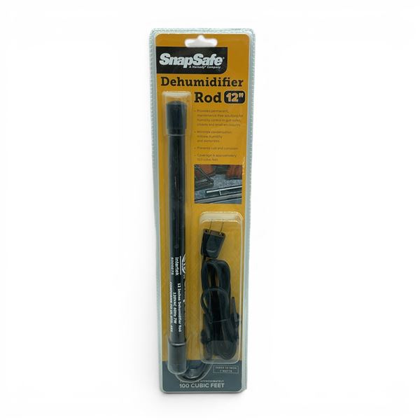 Snap Safe Dehumidifier 12" Rod, Covers Approx. 100 Cubic Feet, New