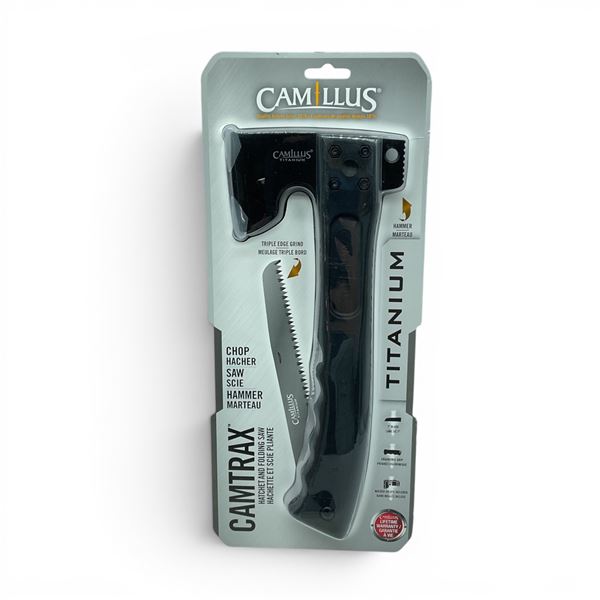 Camillus Camtrax Titanium Hatchet and 7" Folding Saw, New