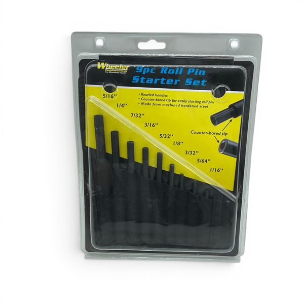 Wheeler 9pc Roll Pin Starter Set, New