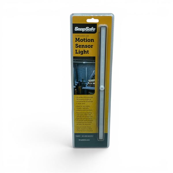 SnapSafe Cordless LED Motion Sensor Light, New