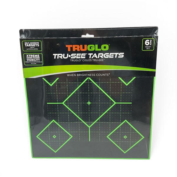 TruGlo Tru-See Targets, 6 Pack, New