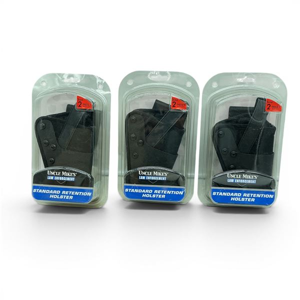 Uncle Mike's LE Standard Retention RH Holster Size 2 for Med and Intermediate DA 4" Brl Revolvers