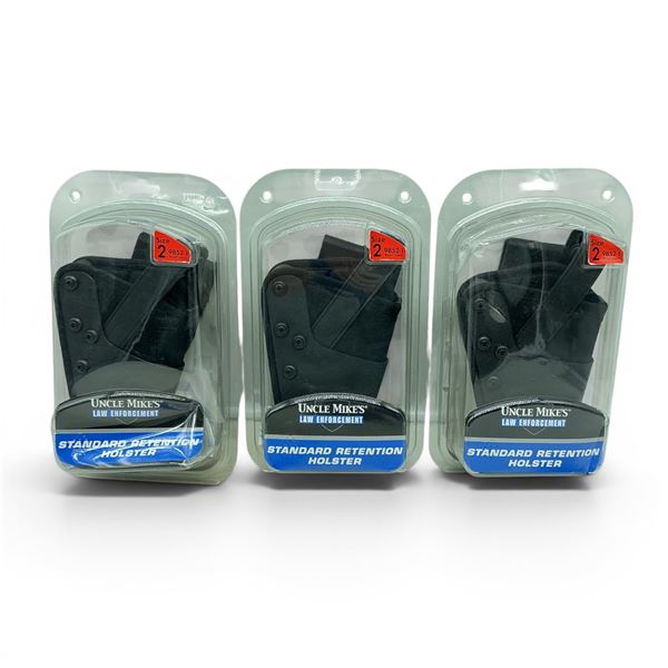 Uncle Mike's LE Standard Retention RH Holster Size 2 for Med and Intermediate DA 4" Brl Revolvers
