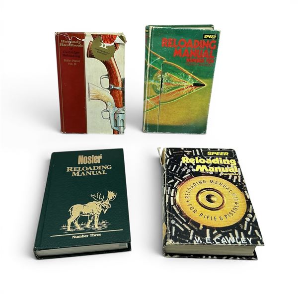 Assorted Hard Cover Reloading Manuals X 4