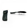 Image 1 : 3" Folding Damascus Blade Knife with Belt Sheath