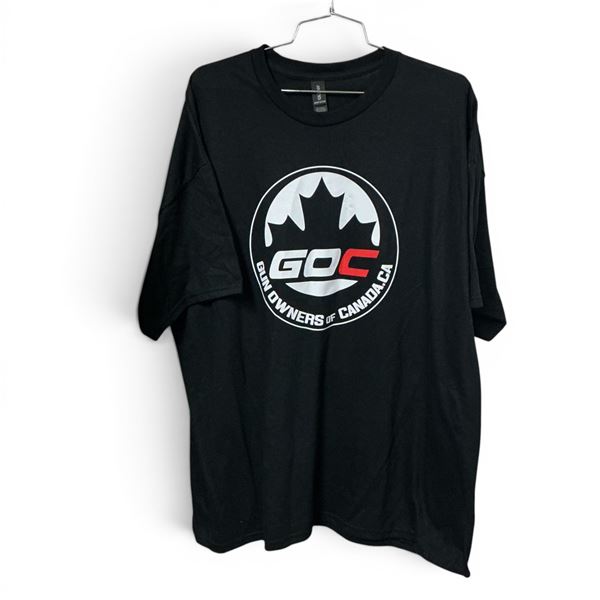 Gun Owners Of Canada Black 2XL T-Shirt, New