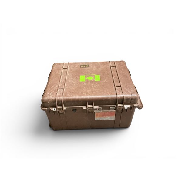 Pelican 1630 Case, Has Wheels, Locking Points, 28" X 21" X 15 1/2" in Brown