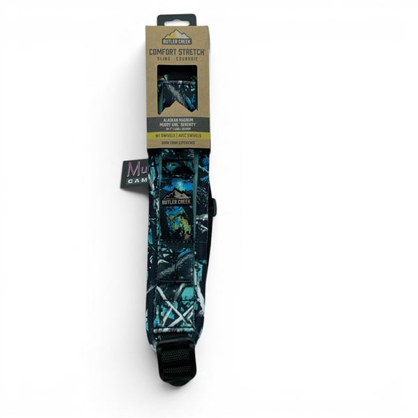 Butler Creek Comfort Stretch Alaskan Magnum Muddy Girl Serenity Sling with Swivels, New