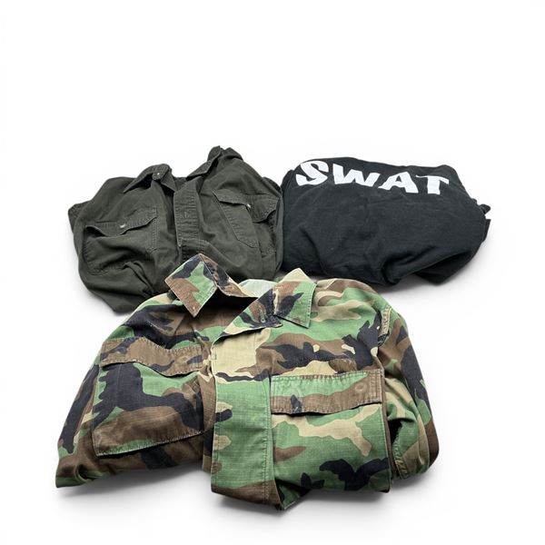 SWAT Hoodie, Men's Size Large, Dakota Work Shirt Size XL, Hot Weather Coat Size Large Regular