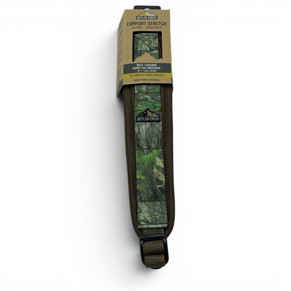 Butler Creek Comfort Stretch Mossy Oak Obsession Rifle Sling With Swivel, New