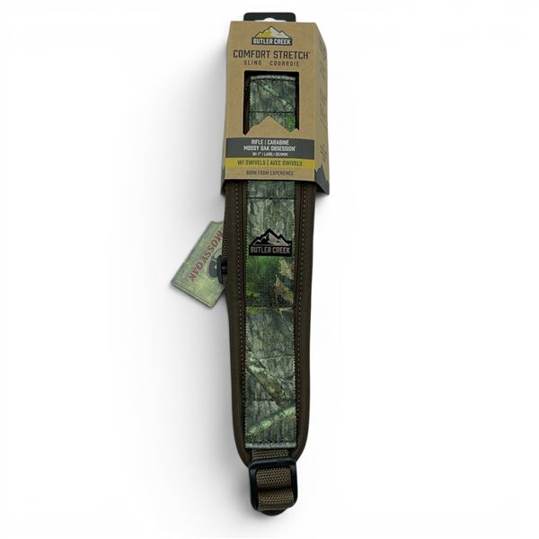 Butler Creek Comfort Stretch Mossy Oak Obsession Rifle Sling With Swivels, New