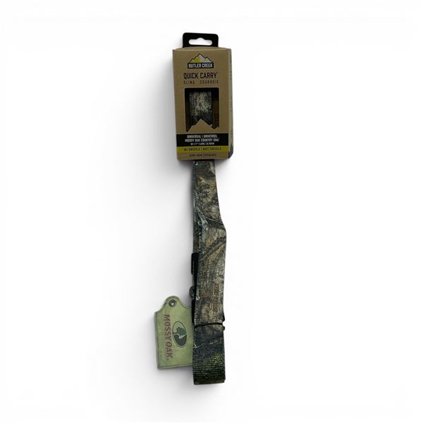 Butler Creek Quick Carry Universal Mossy Oak Country DNA Rifle Sling With Swivels, New