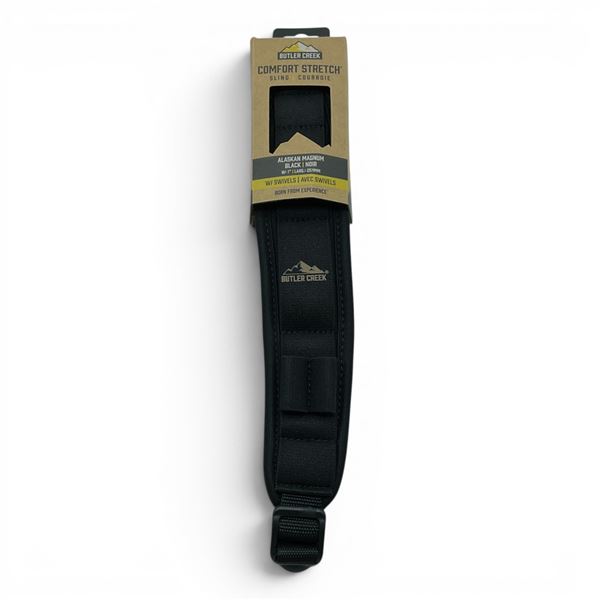 Butler Creek Comfort Stretch Alaskan Magnum lack Rifle Sling With Swivels, New