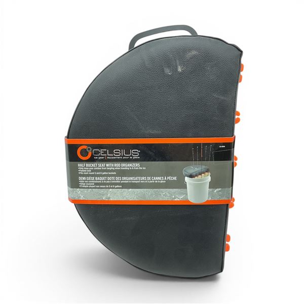 Celsius Half Bucket Seat With Rod Organizers, New