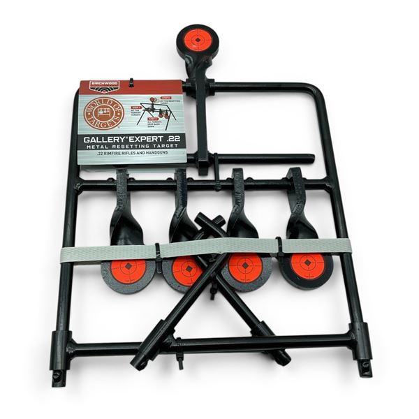 Birchwood Gallery Expert .22 Rimfire Metal Resetting Target, New
