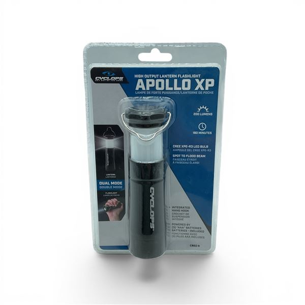 Cyclops 200 Lumens Apollo XP High Output Lantern Flashlight, New