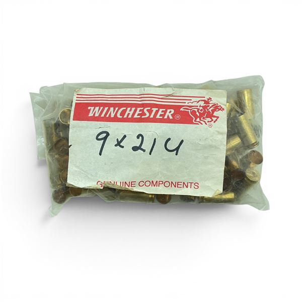 Winchester 9 x 21mm Unprimed Brass, 100 Qty