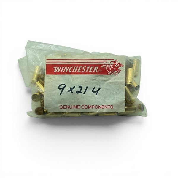 Winchester 9 x 21mm Unprimed Brass, 100 Qty
