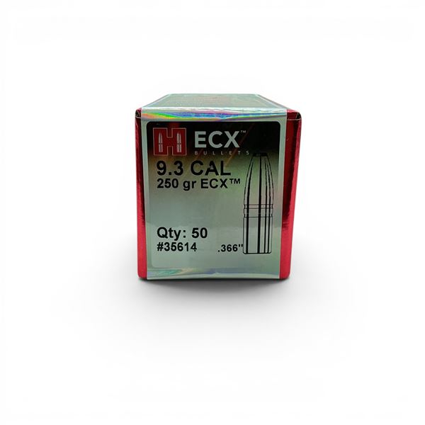 Hornady 9.3 Cal (.366"), 250 Grain ECX Projectiles, 50 Qty