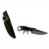 Image 1 : Fixed 4.5" Blade Knife with Wood Handle and Belt Sheath, New