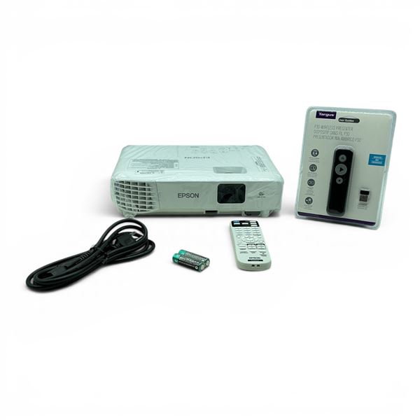 Epson Multi Media Projector and Wireless Presenter (Remote), New