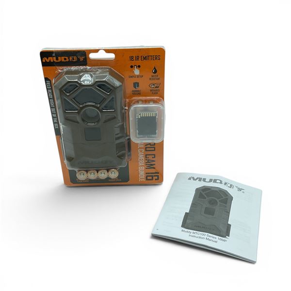 Muddy Pro Cam 16 Trail Camera Bundle, 16 MP, Includes SD Card
