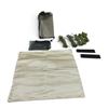 Image 1 : Paracord, 25' X 5 Qty, Velcro 6 1/2" X 2" X 2 Qty and Fiber Glass Fire Sheets, 18" X18" X 2 Qty