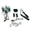 Image 1 : Buzz Up Insect Repellent, Small Carabiners X 7, Seat Belt Strap Cutters X 2, Fenix E-Light, Charger